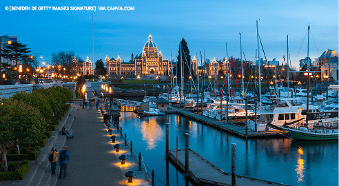 Quais os lugares mais quentes do Canadá