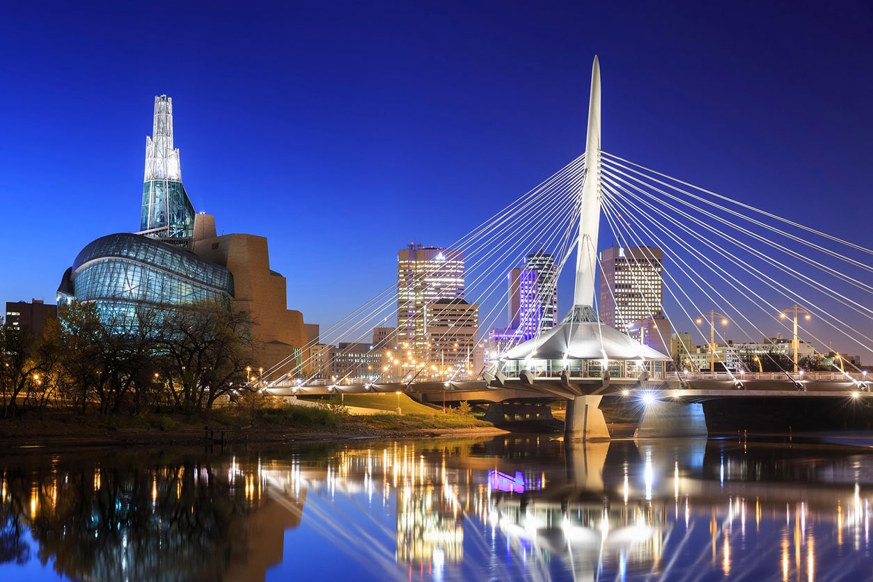 Winnipeg Quais os lugares mais quentes do Canadá?
