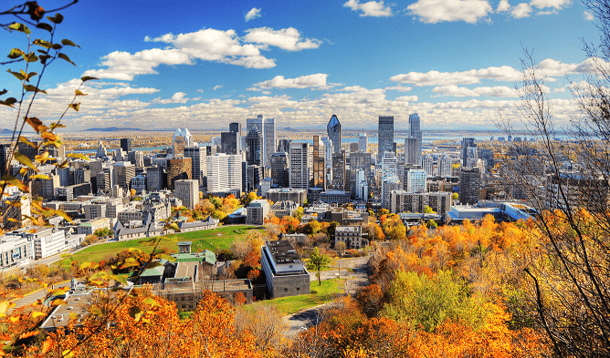 Qual a cidade mais visitada do Canadá