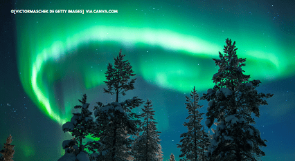Aurora Boreal no Canadá