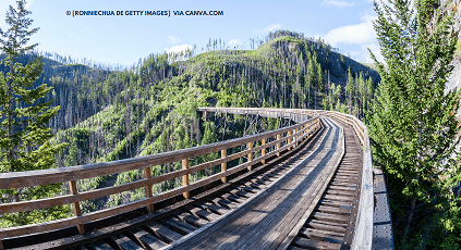 Myra Canyon Park no Canadá 